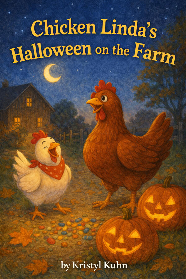 Untitled CHICKEN LINDA loves her quiet farm life—but Halloween? Not so much. When glowing pumpkins appear and spooky visitors arrive, Linda plans to hide safely in her coop all night. But when her friend Chicken Annie needs help, Linda must find the courage to face